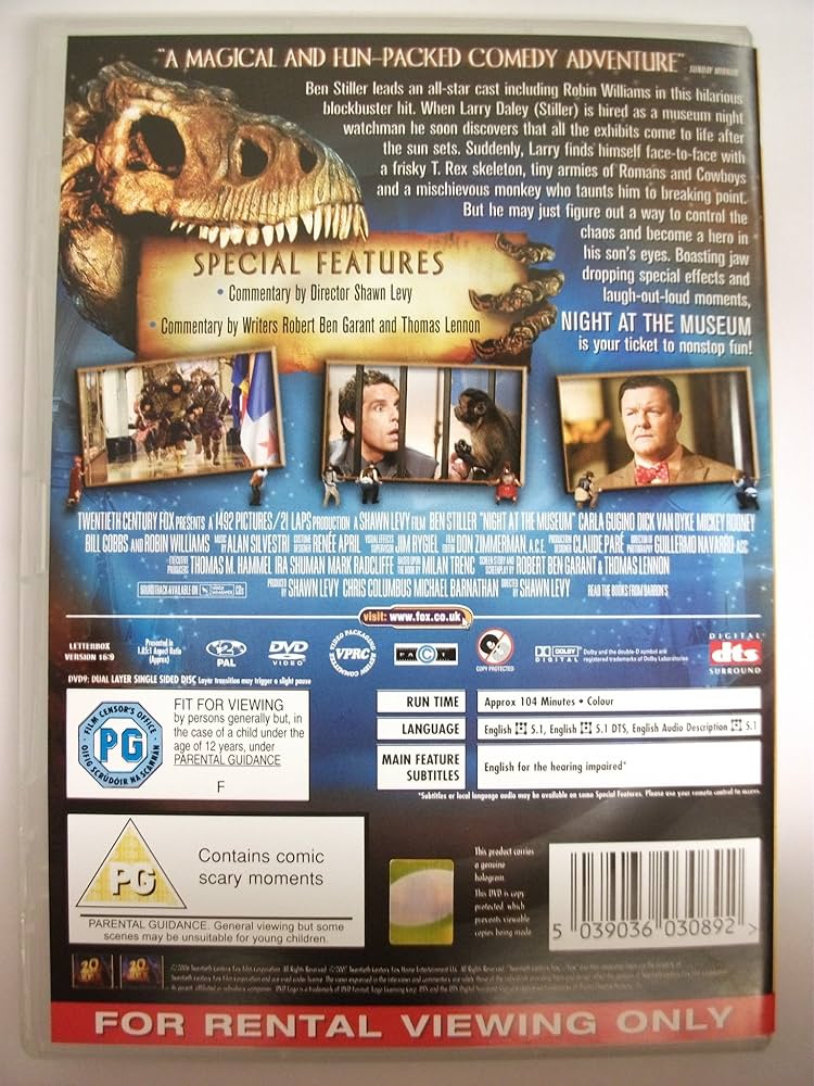 Amazon.co.jp: Night At The Museum (DVD) : DVD